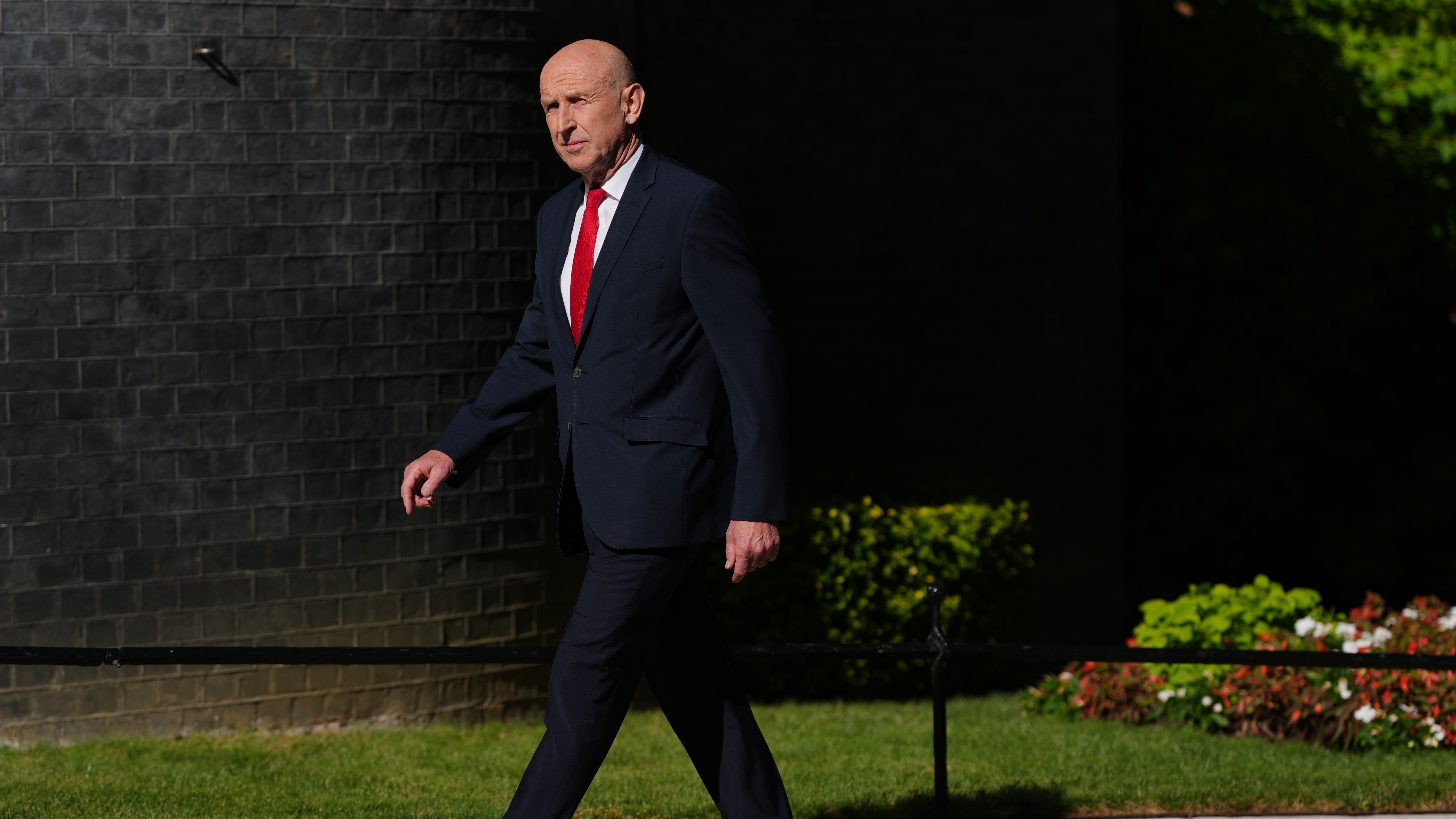 John Healey arrives for a cabinet meeting in London, Monday, July 20, 2026.