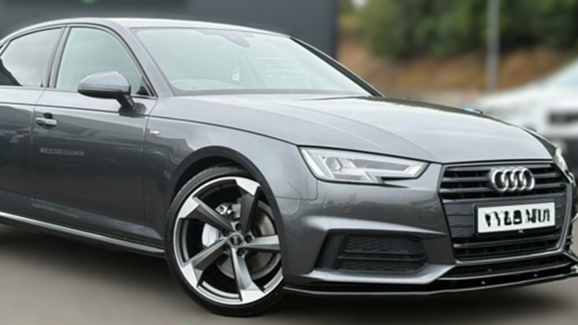A grey 2007 Audi A4.