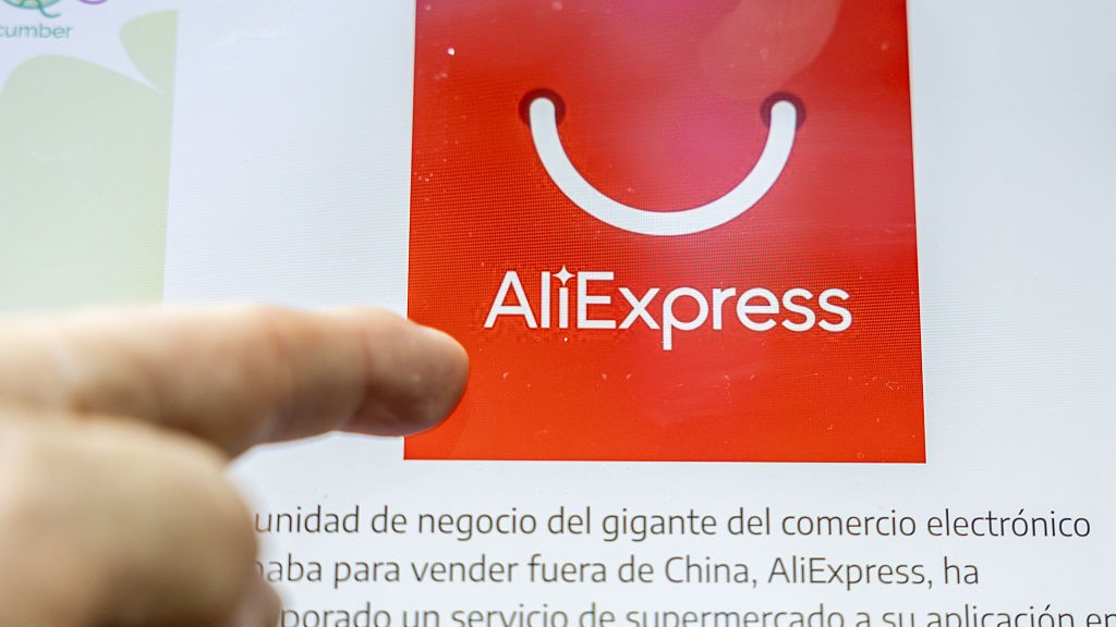 The AliExpress logo on a computer, on 20 July, 2026 in Madrid, Spain.