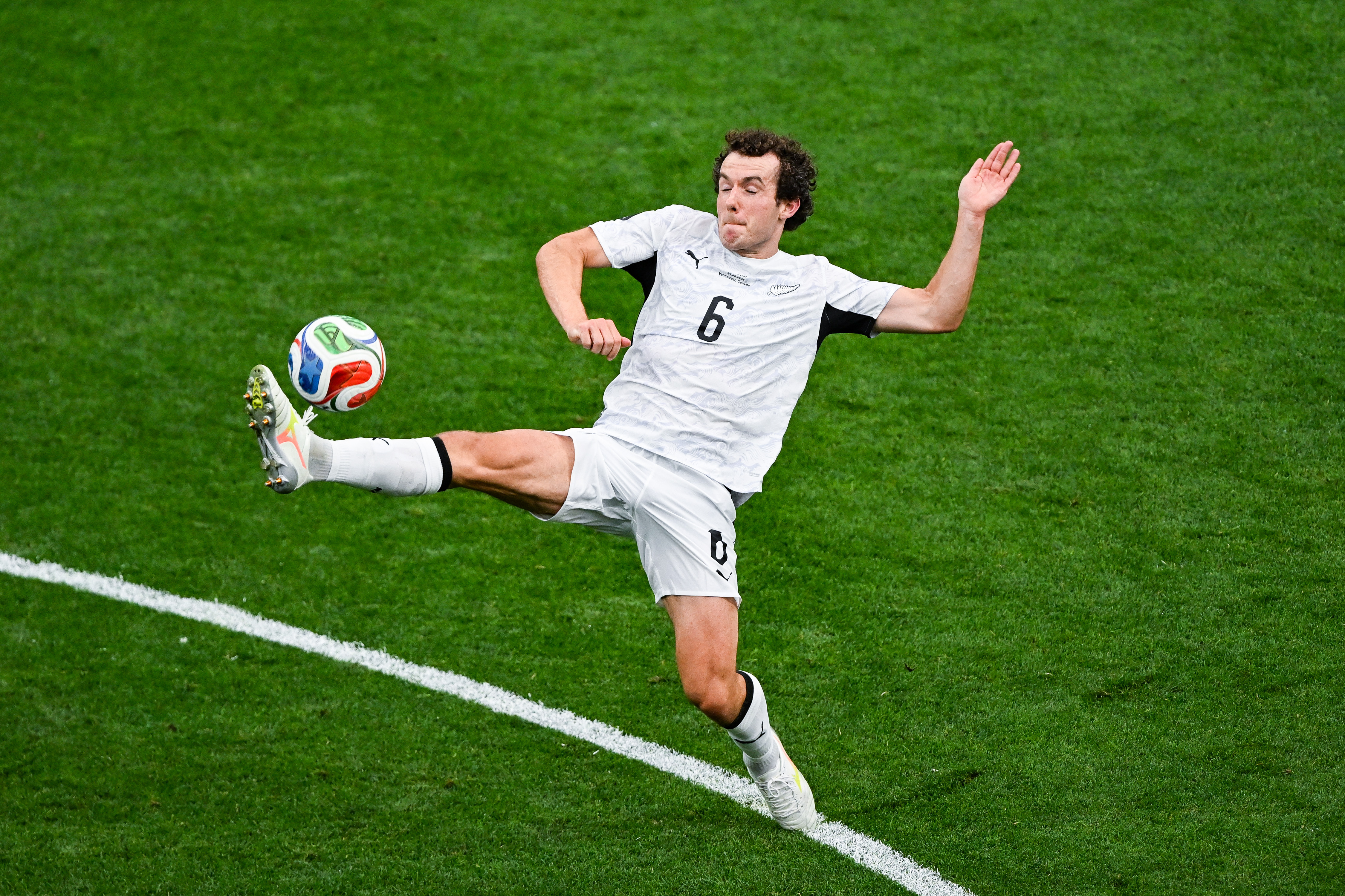 Joe Bell of New Zealand, New Zealand All Whites v Egypt, Group G football match of the FIFA World Cup 2026 at BC Place, Vancouver, Canada on Sunday 21June 2026.