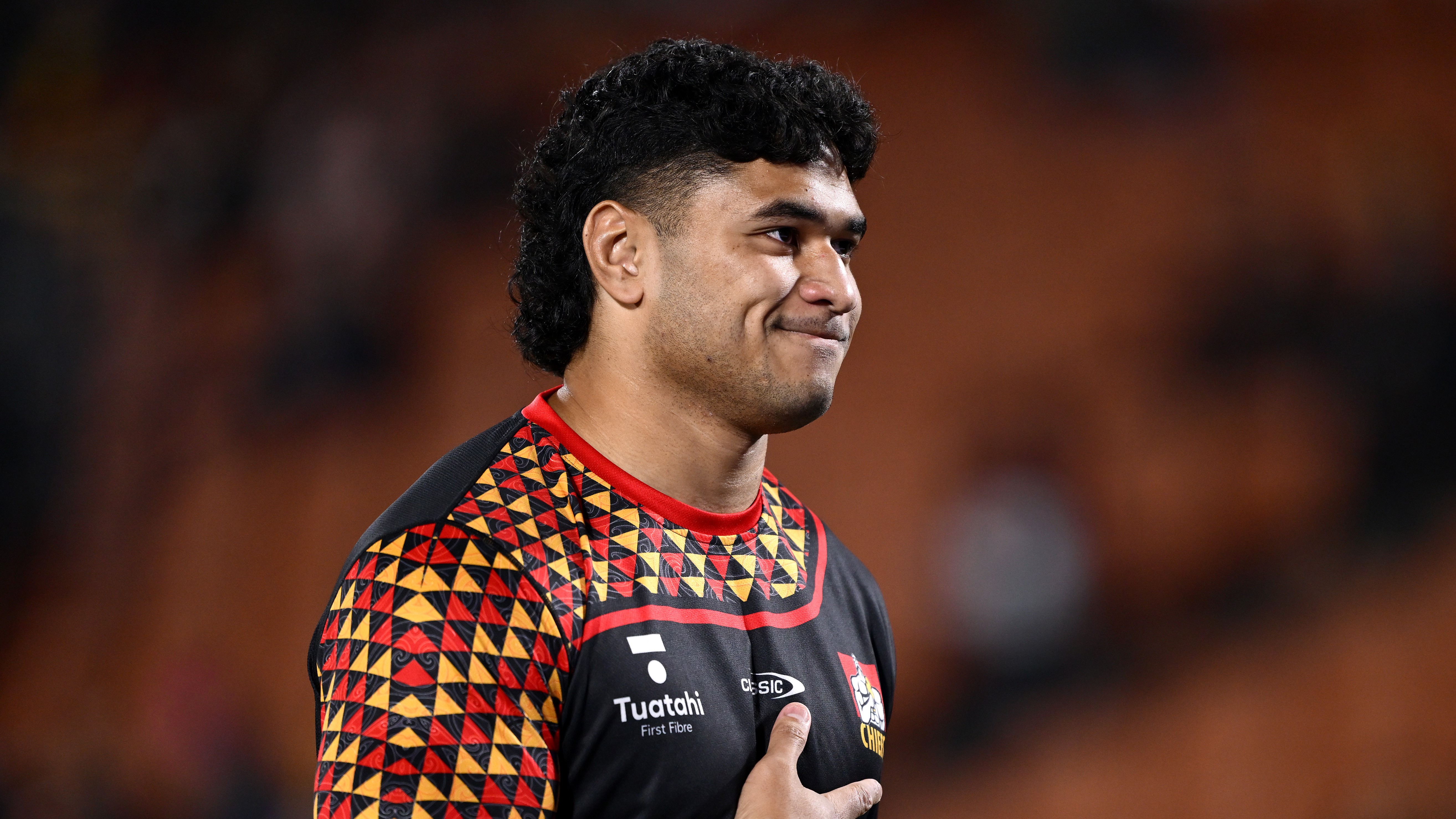 Wallace Sititi at FMG Stadium Waikato, on June 14, 2025, in Hamilton.