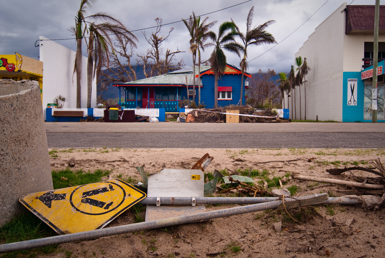 Tropical cyclone damage in Australia