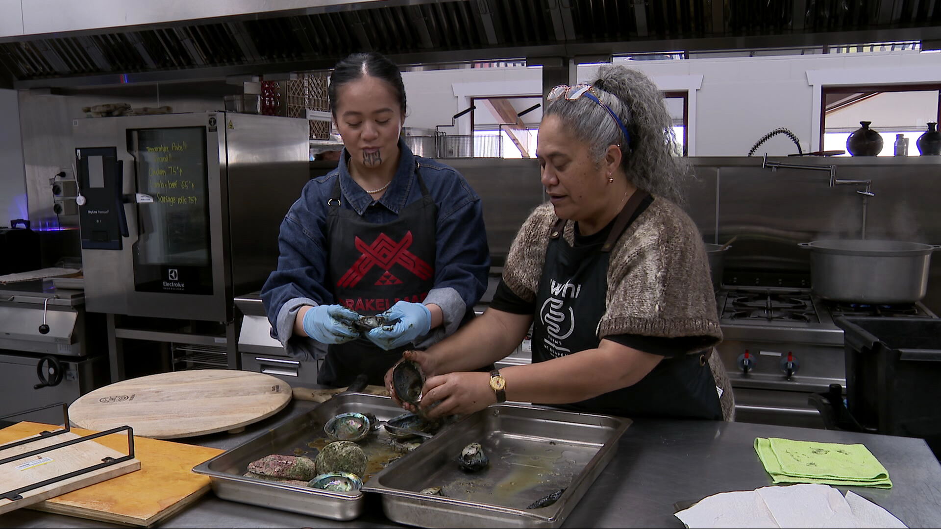 Huia Hawke (right) said they were preparing to feed hundreds for Matariki breakfast.