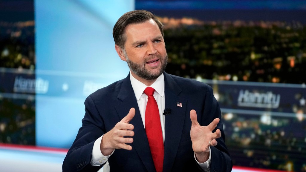 Vice President JD Vance appears on Hannity on June 15, 2026, in New York. (Source: Charles Sykes/Invision/AP)