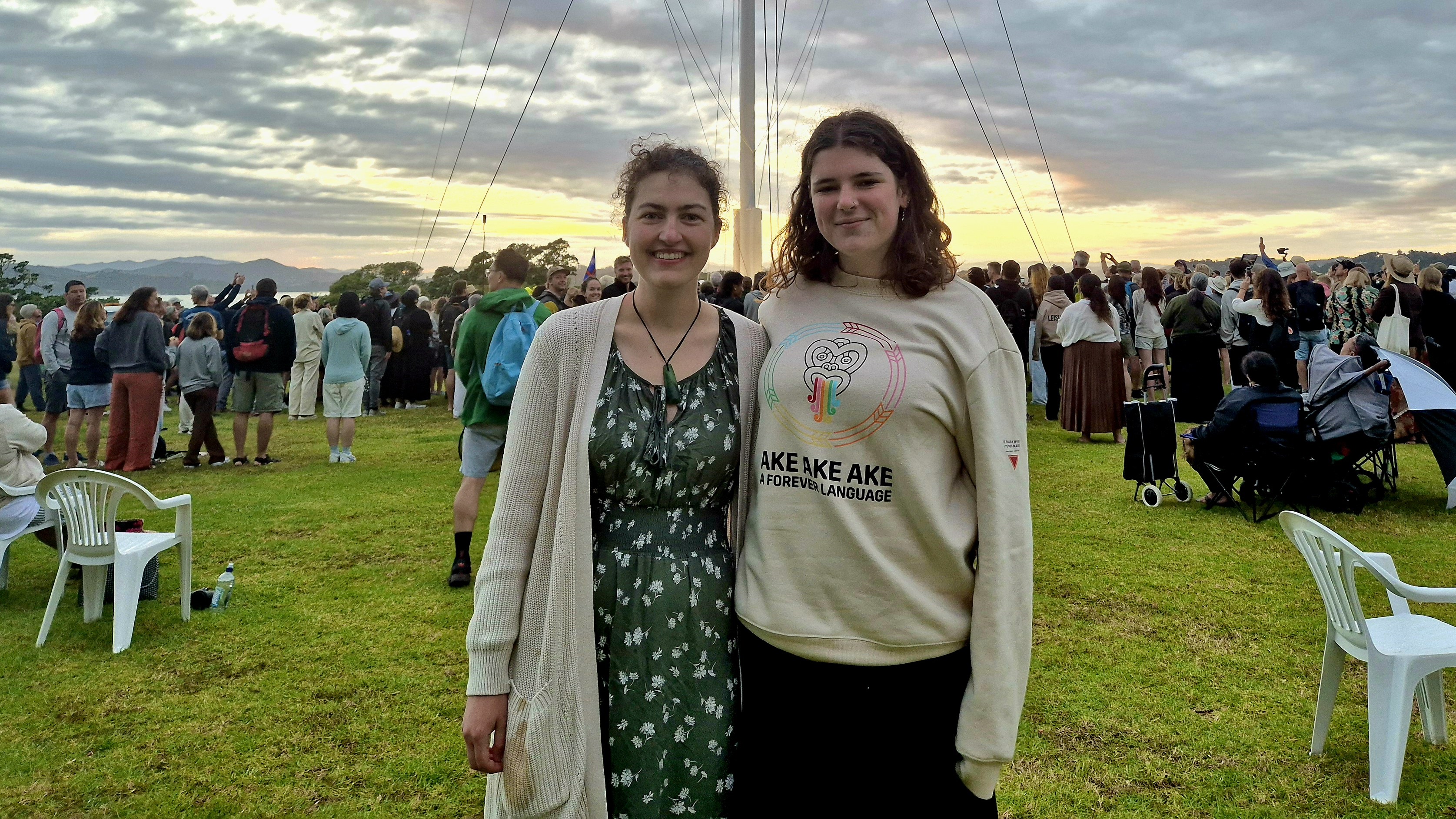 Renata van der Wal and Hana Wood (right)