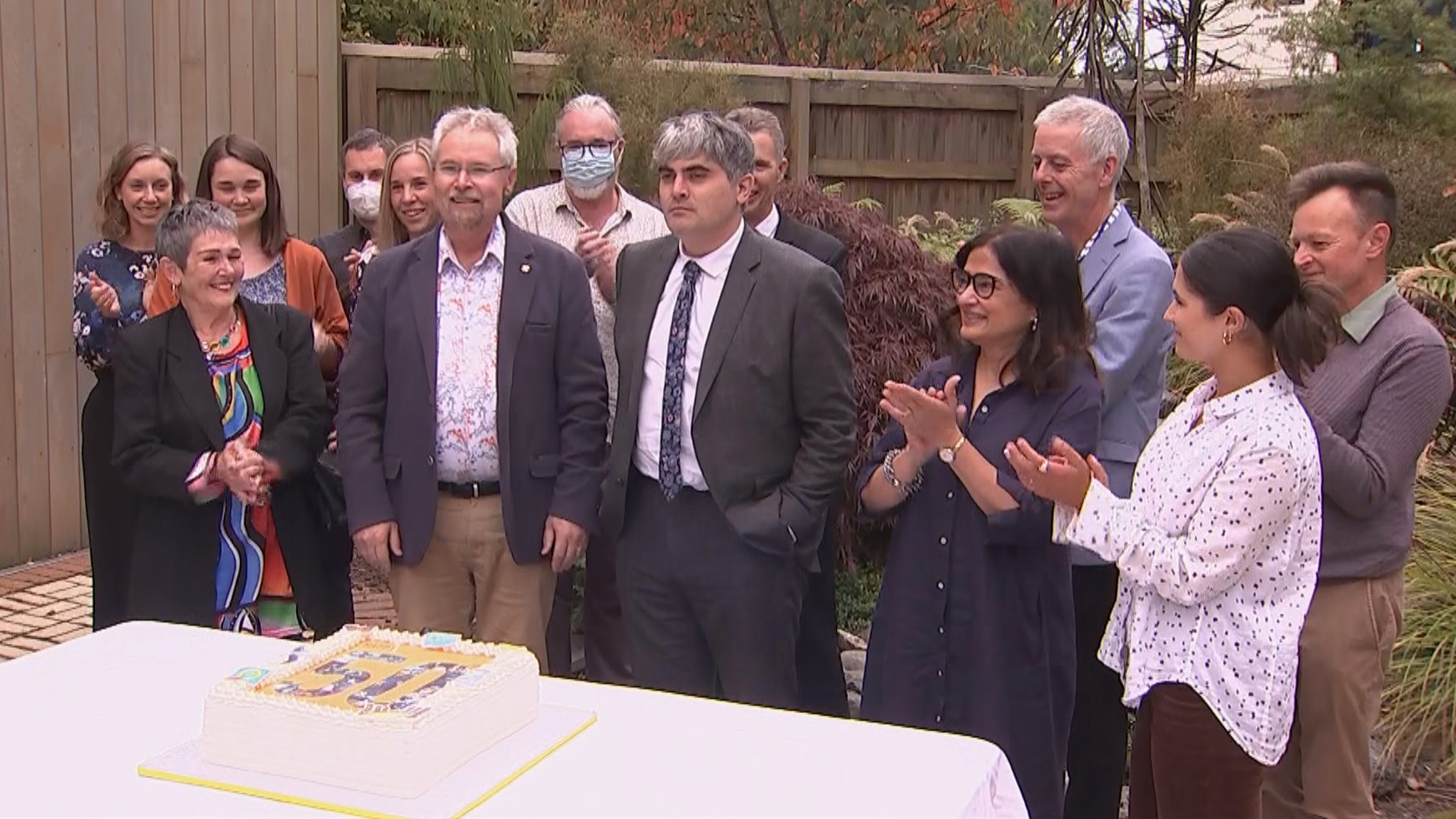Richie Poulton celebrating 50 years of the world-famous Dunedin study, in 2020.
