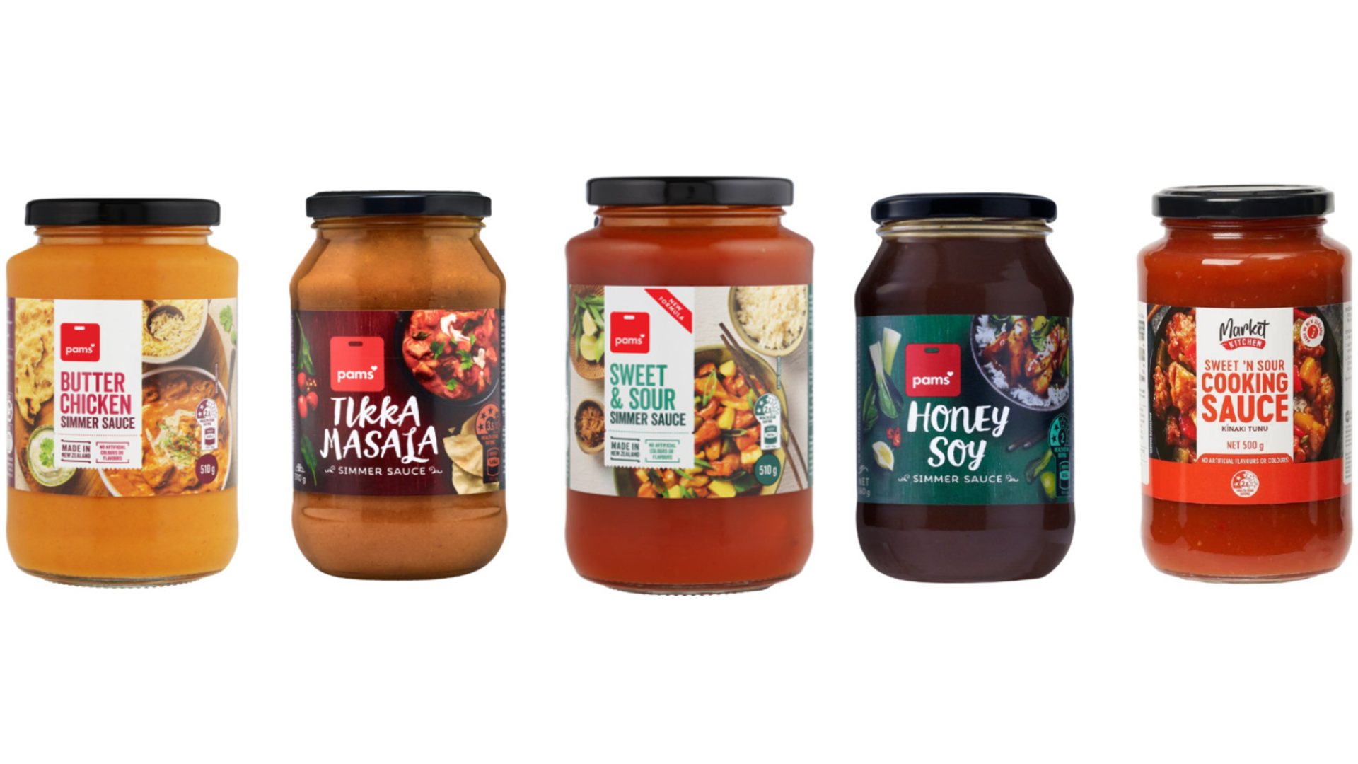 Several Pams cooking sauces have been recalled over concerns of damaged packaging which may cause injury.