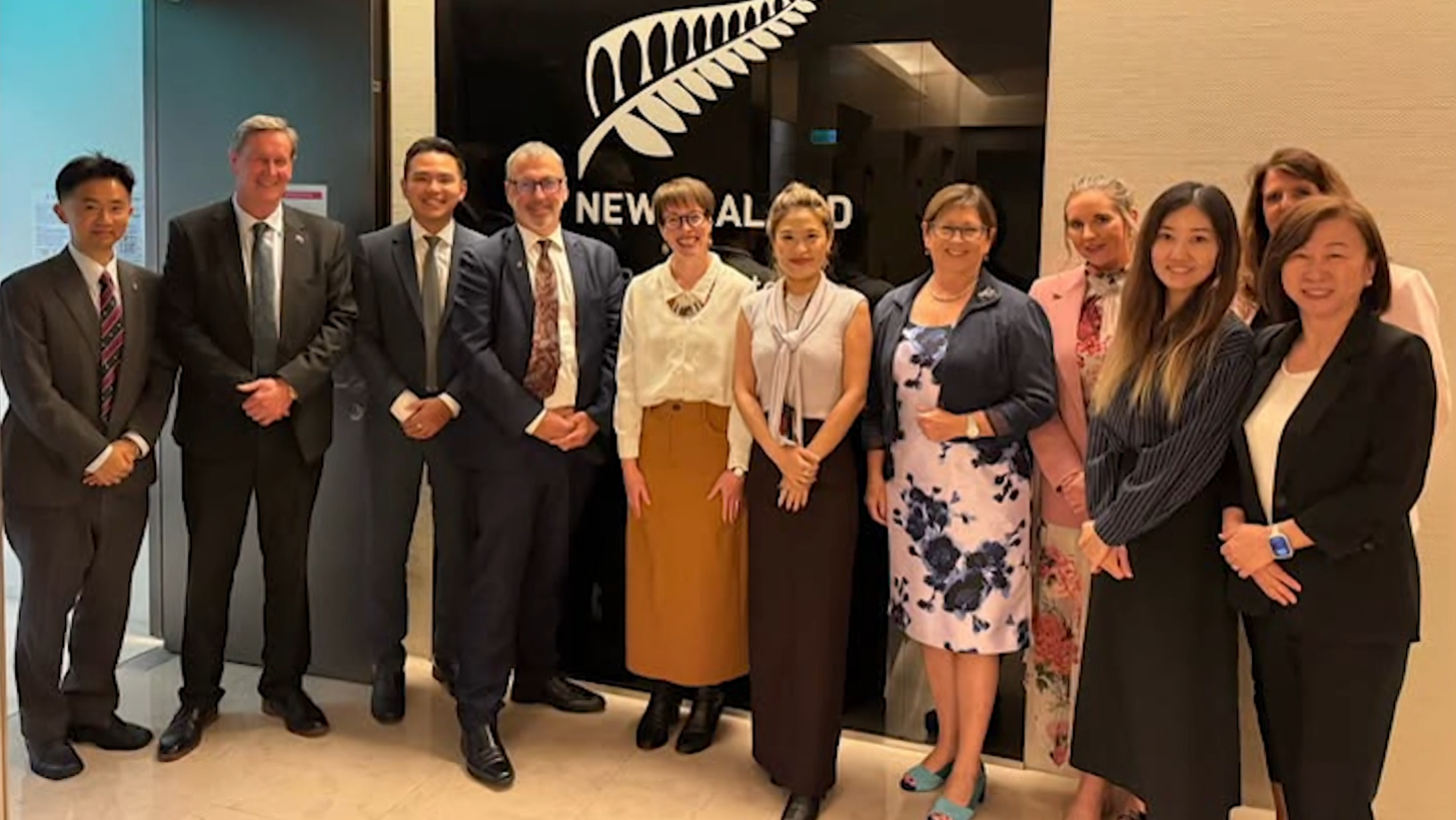 Maureen Pugh, Duncan Webb, Laura McClure, and David Wilson were visiting as part of a cross party Parliamentary group.
