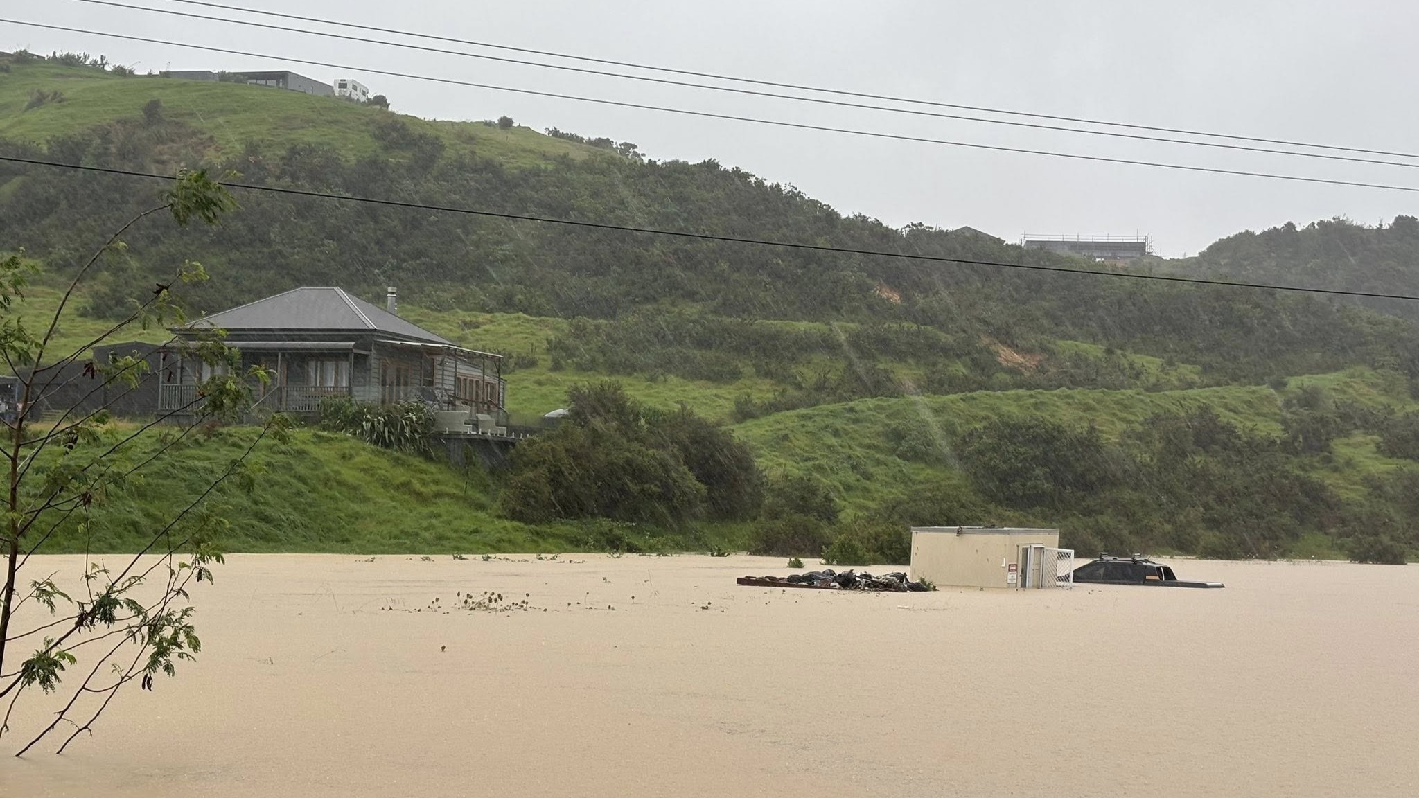 Flooding at Tairua, Coromandel.