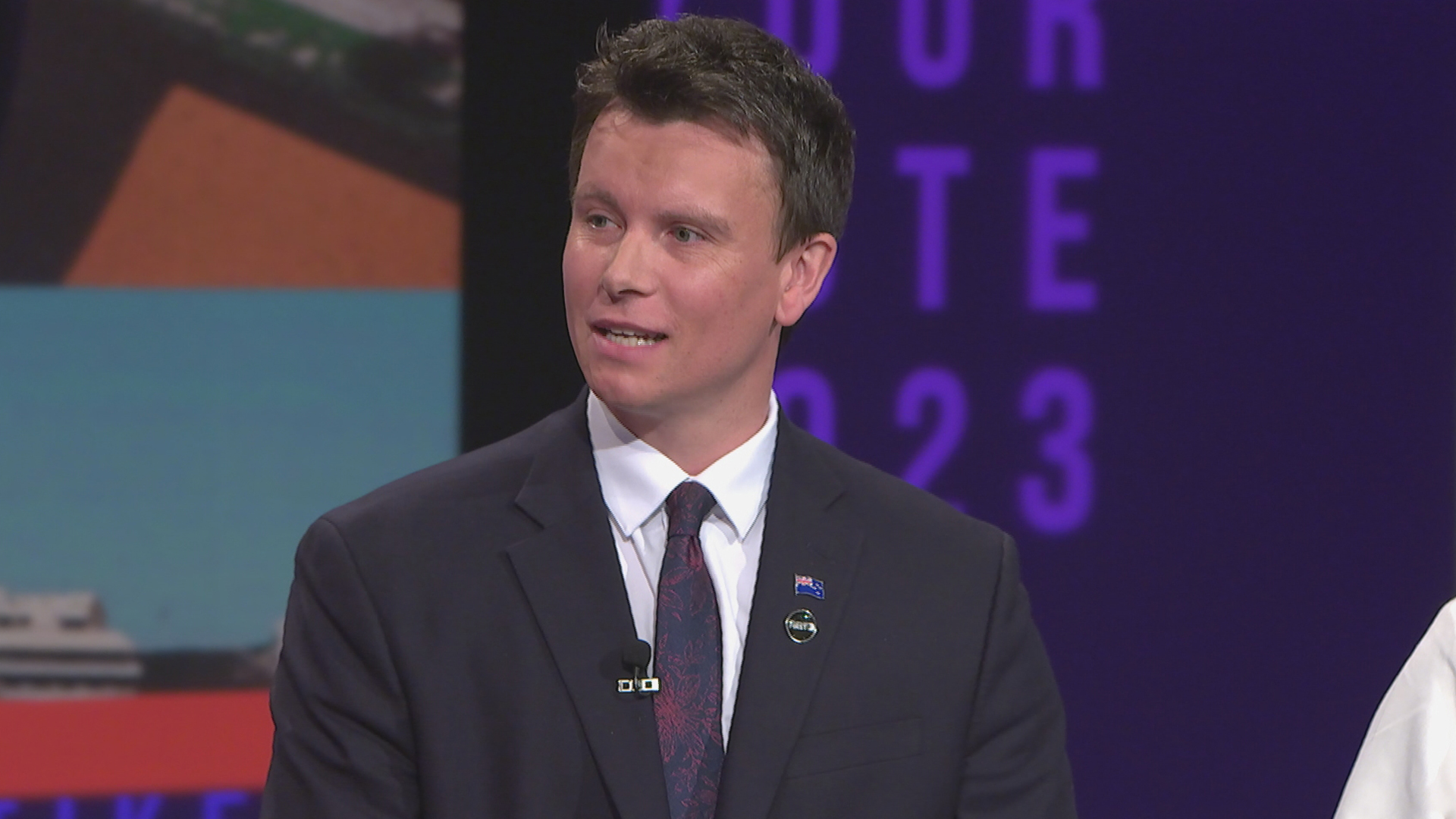 Former Shortland Street star turned New Zealand First candidate Lee Donoghue.