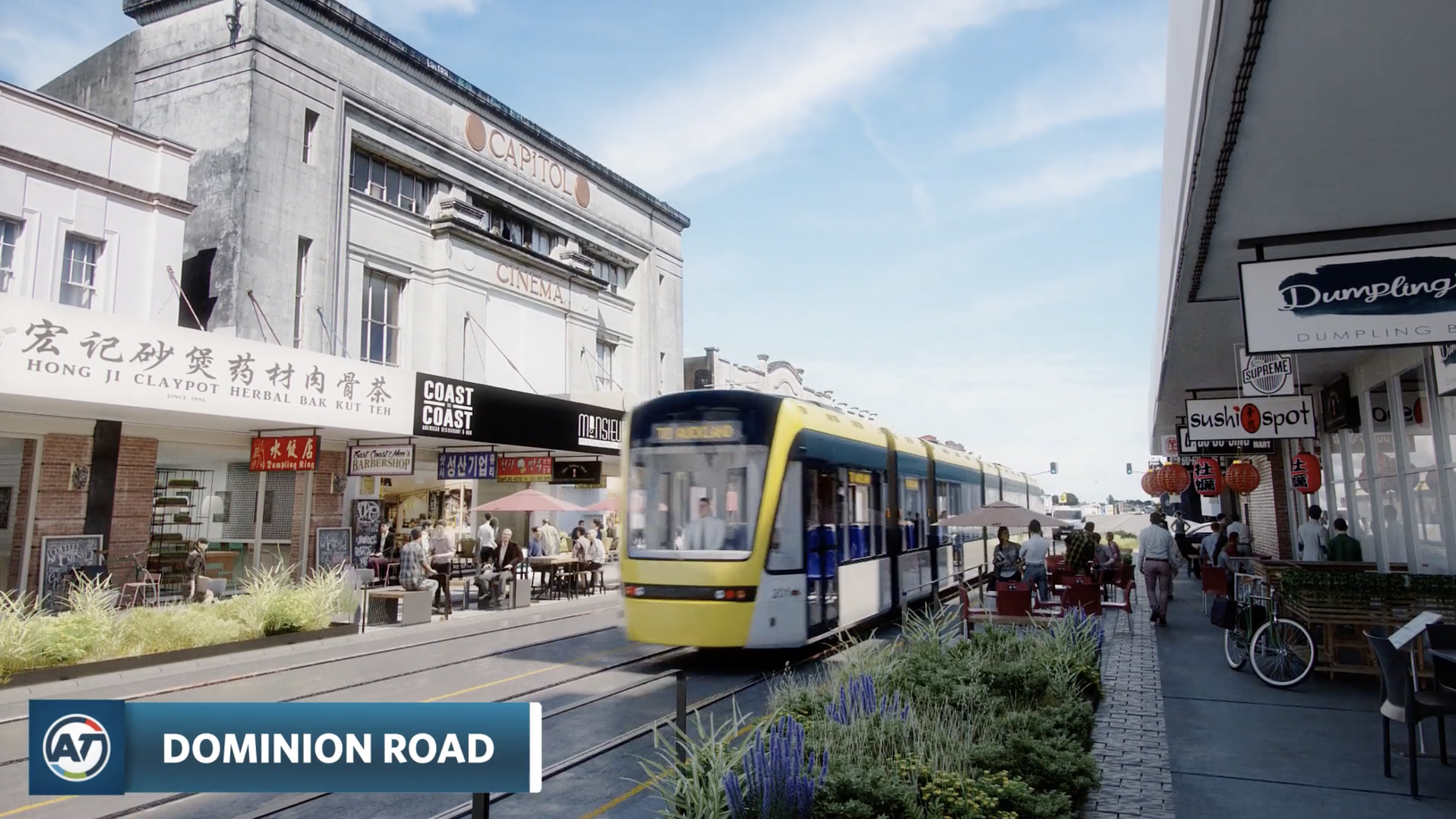 2018 light rail render when Labour first came to power.