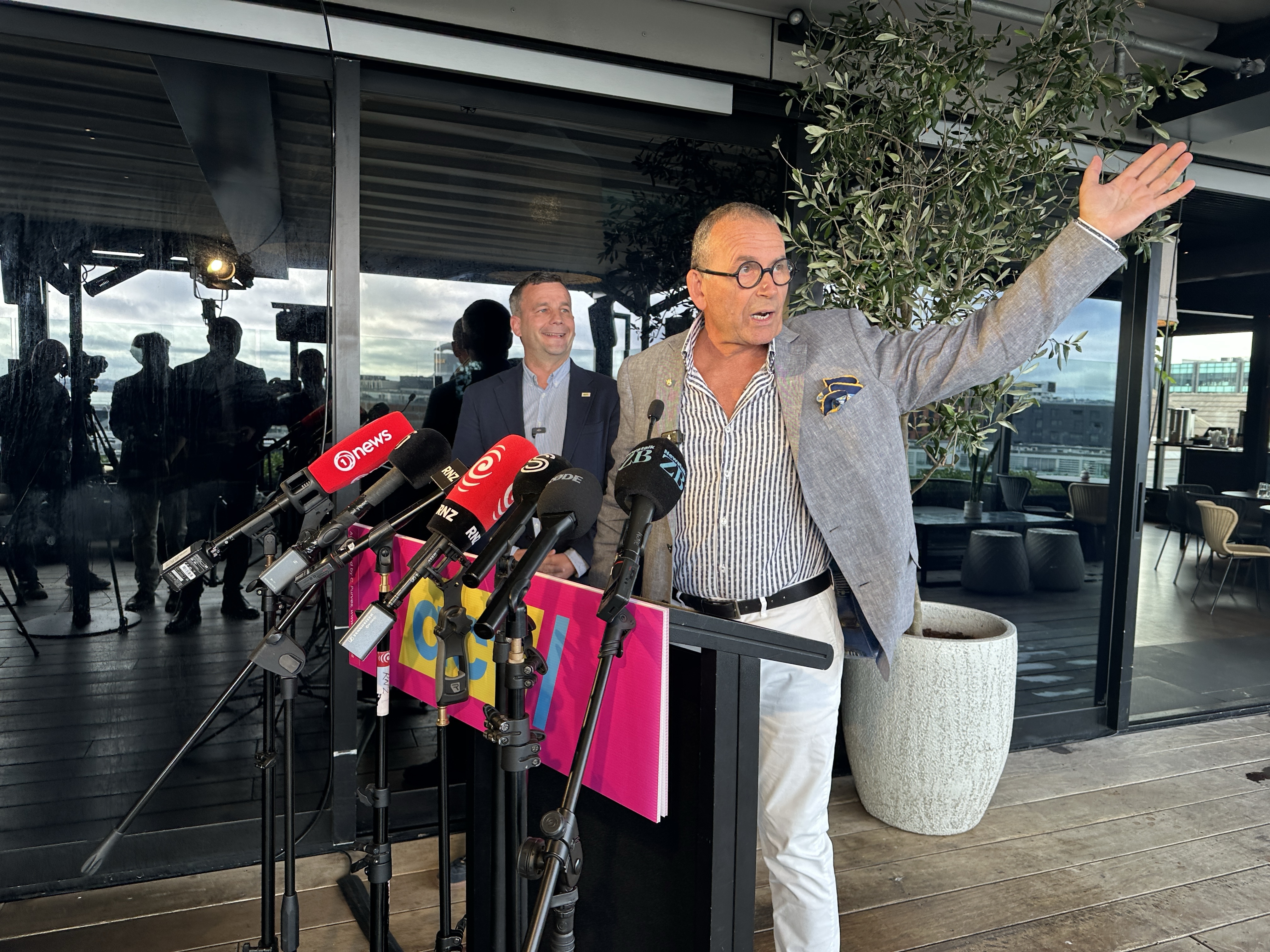 Paul Henry at the ACT Party announcement.