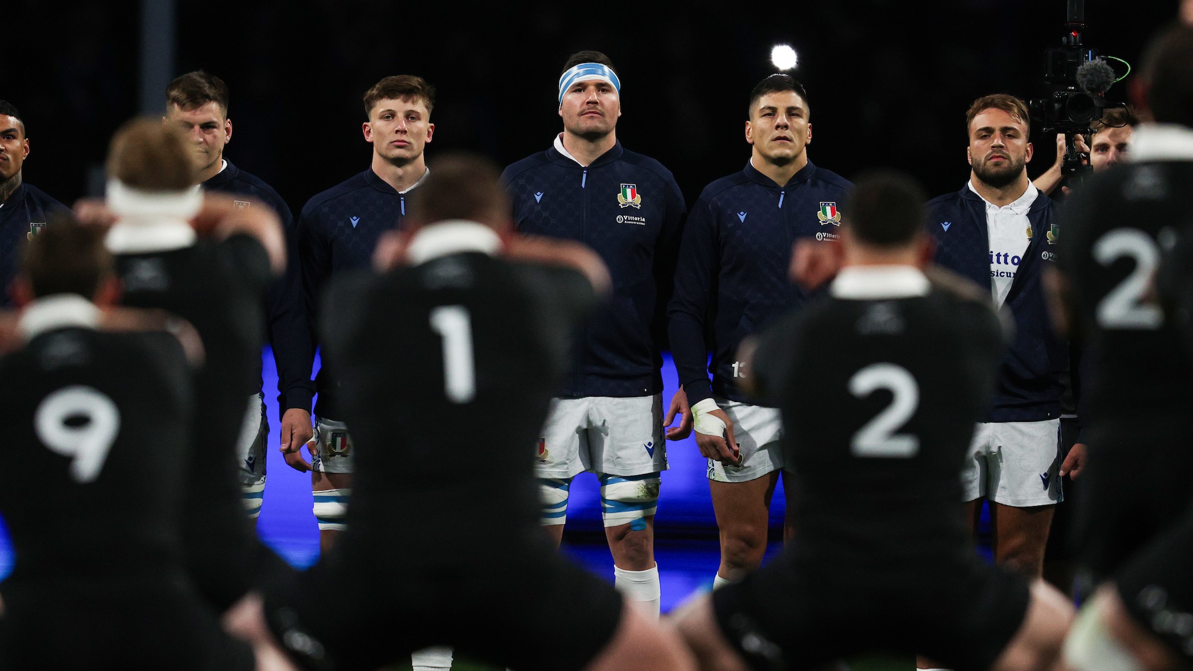 The All Blacks perform the haka before their Test against Italy in November last year.