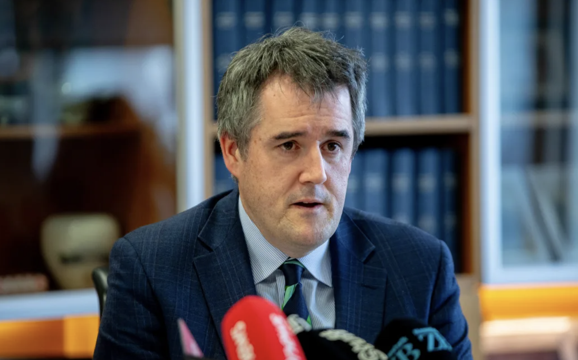 Transport Minister Chris Bishop. Photo: RNZ/Mark Papalii
