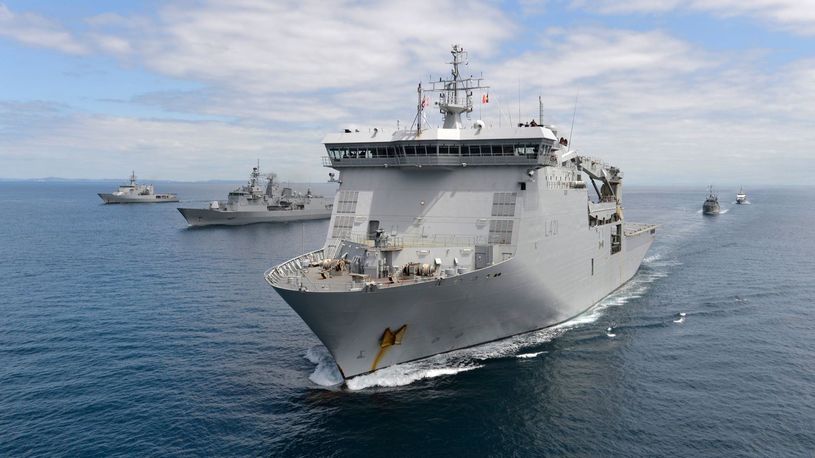 The HMNZS Canterbury.