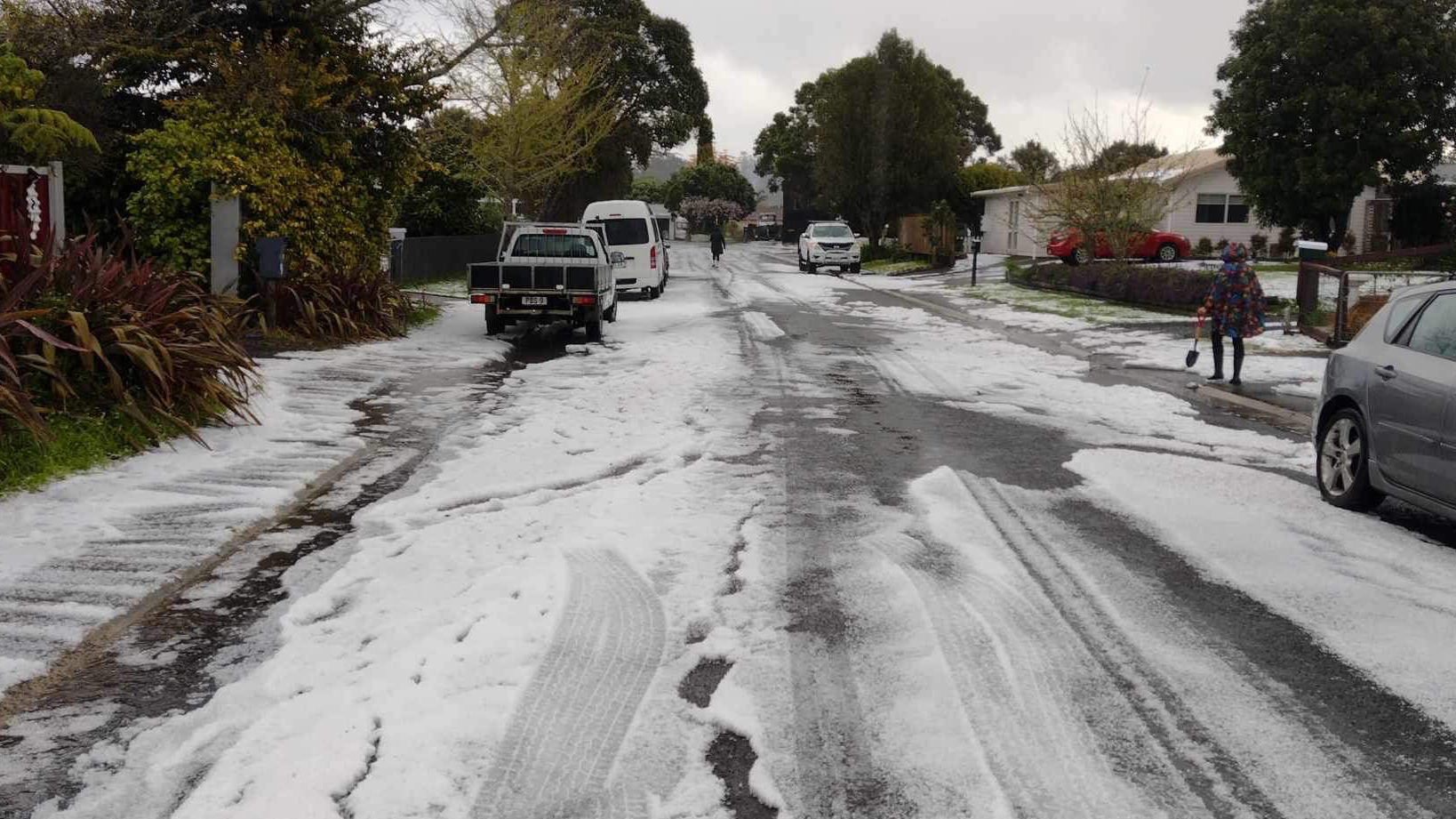 Hail hits parts of North Island amid day of wild weather