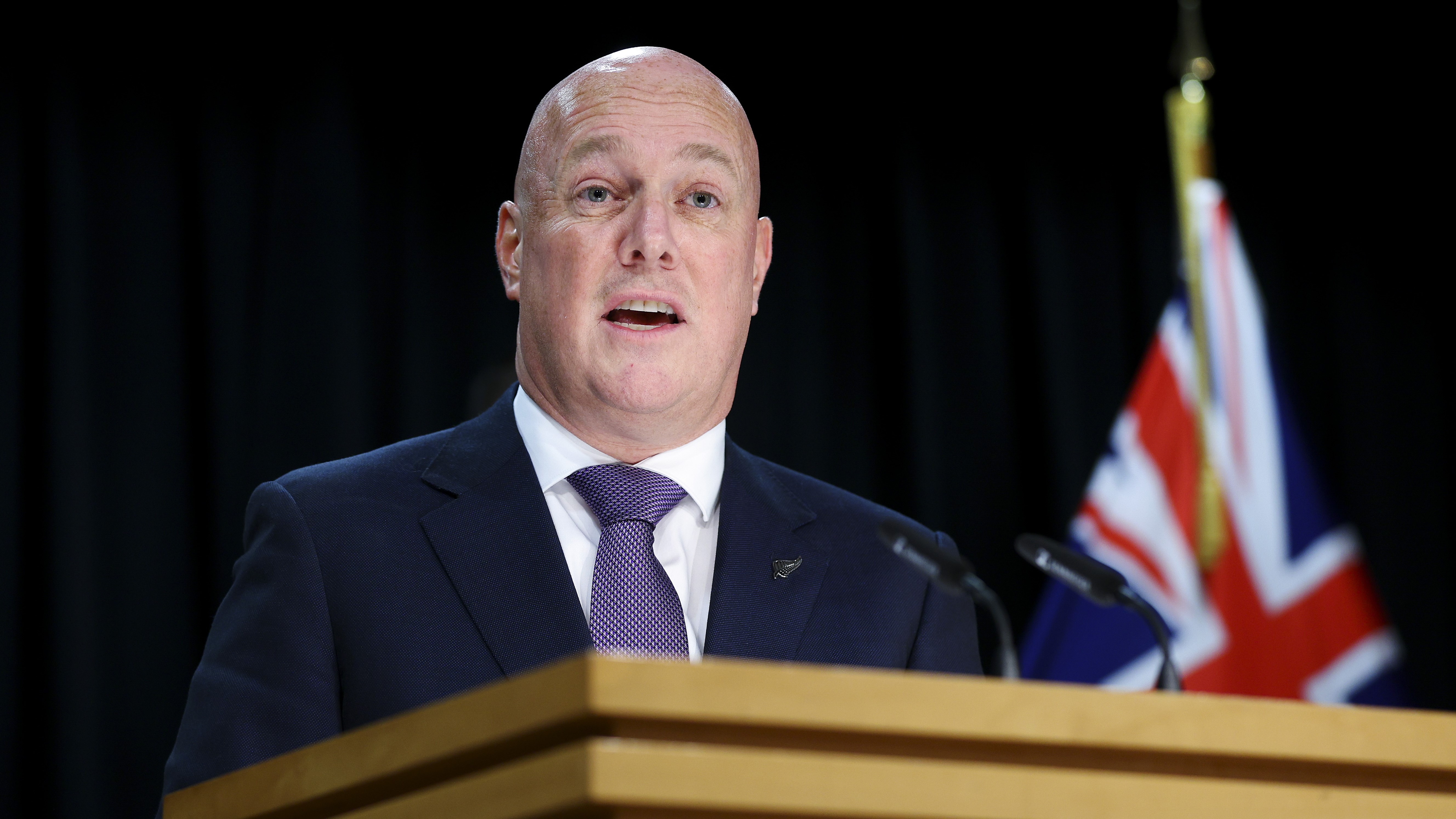 Christopher Luxon speaks at a post-Cabinet media conference (file image).