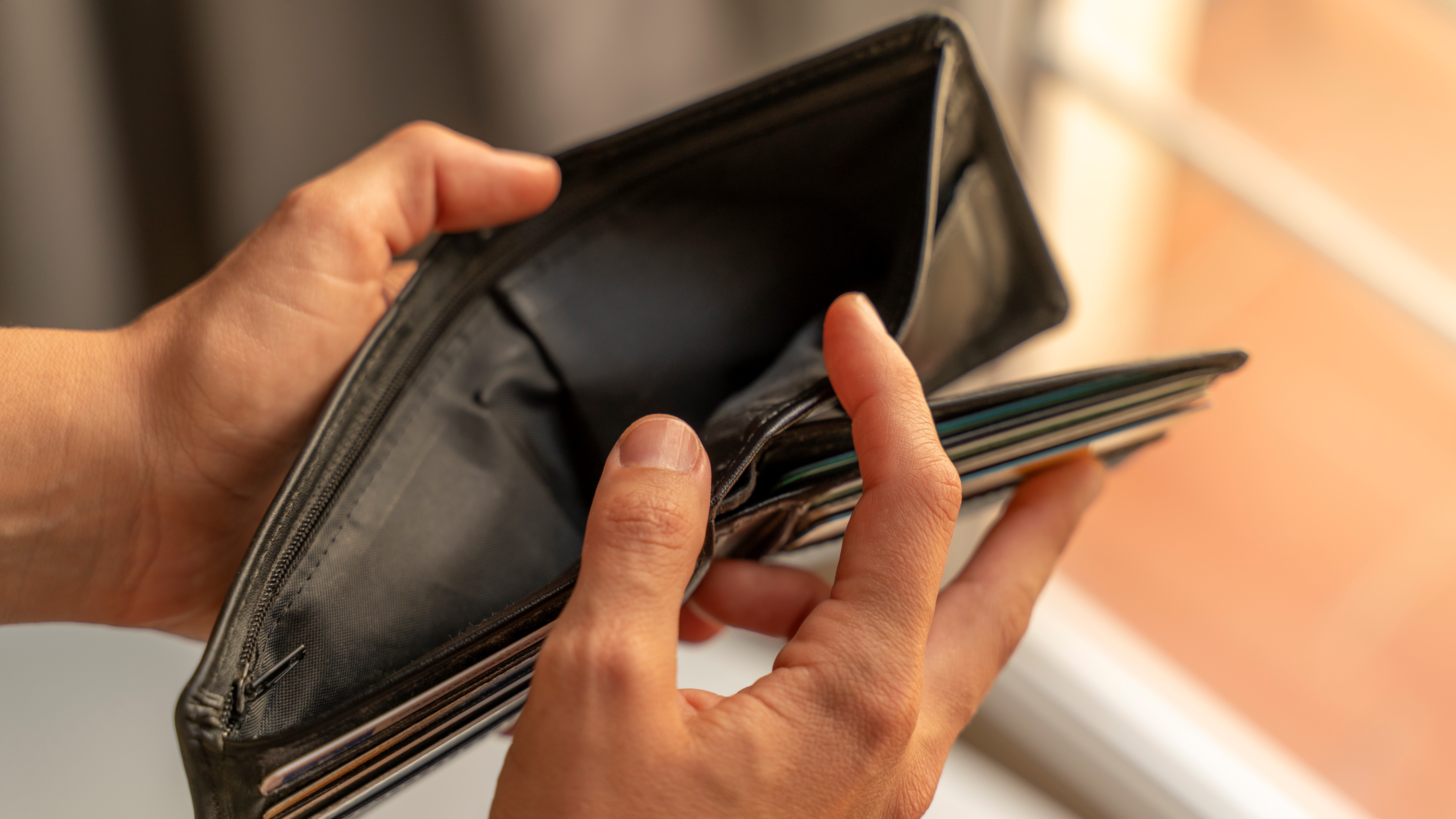 Empty wallet.