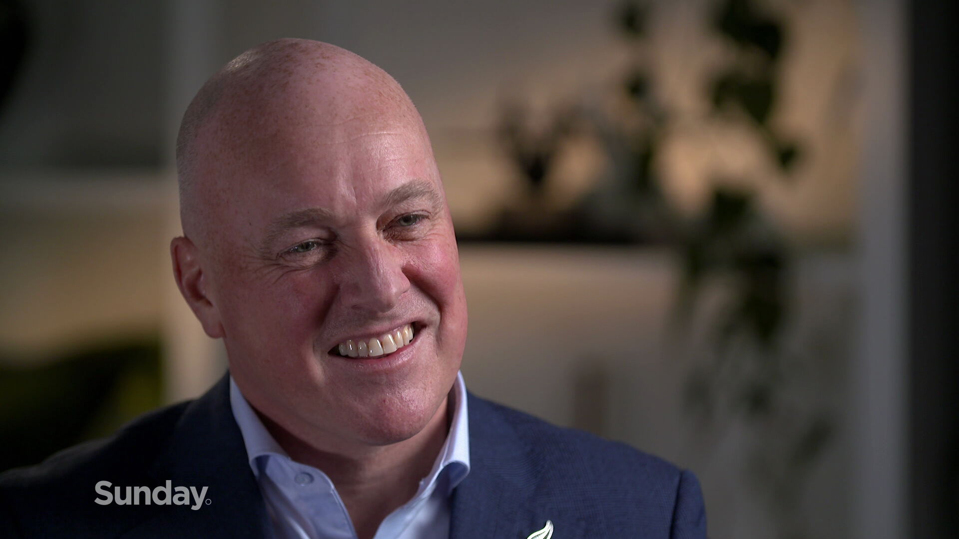 Christopher Luxon talks to John Campbell ahead of the 2023 elections. 