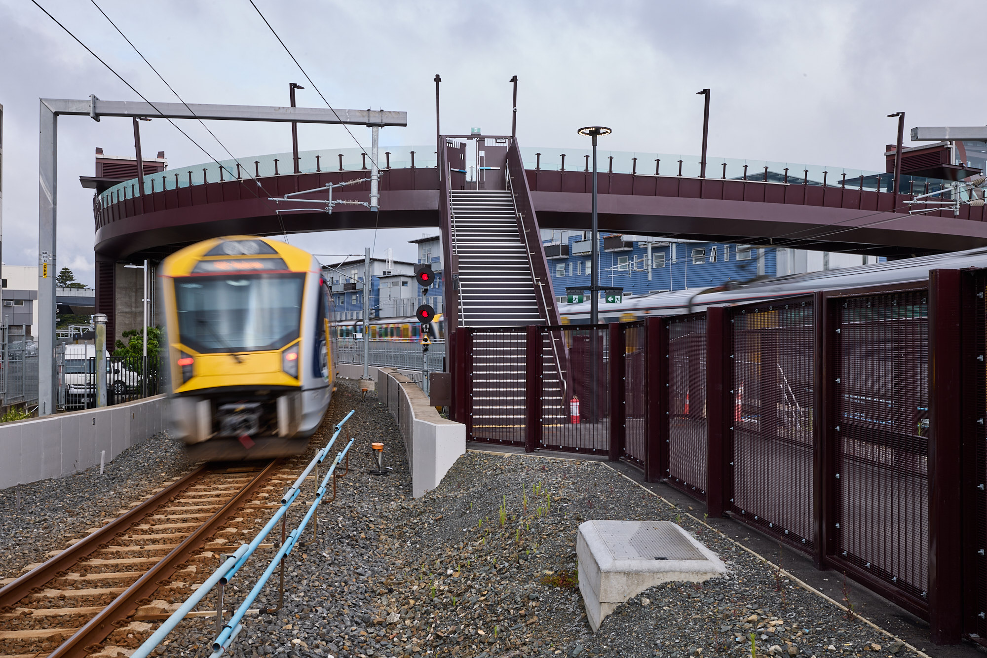 Trains near Maungawhau station in Auckland (file).