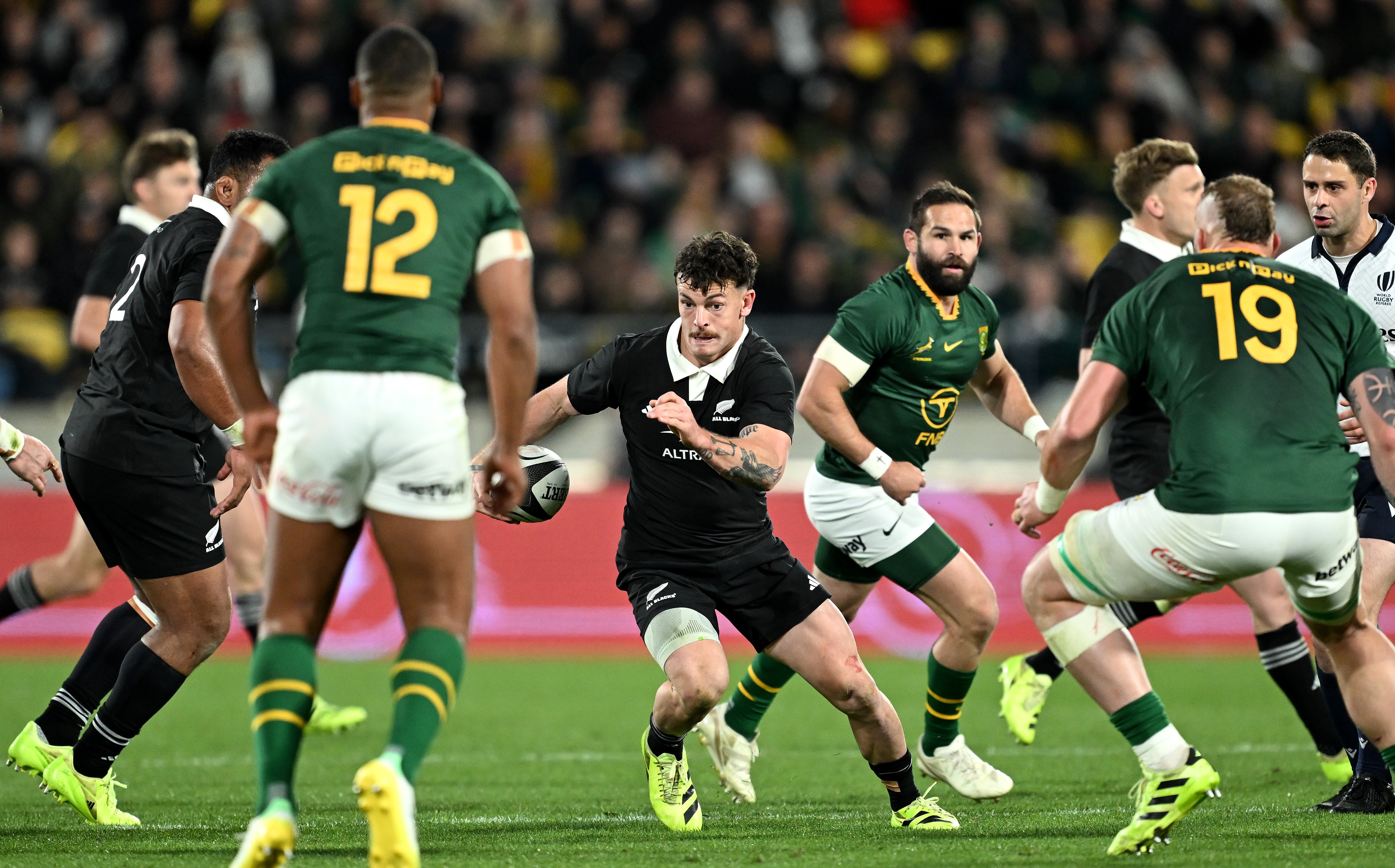 Leroy Carter's performance on the left wing on debut was a rare highlight for the All Blacks in Wellington.