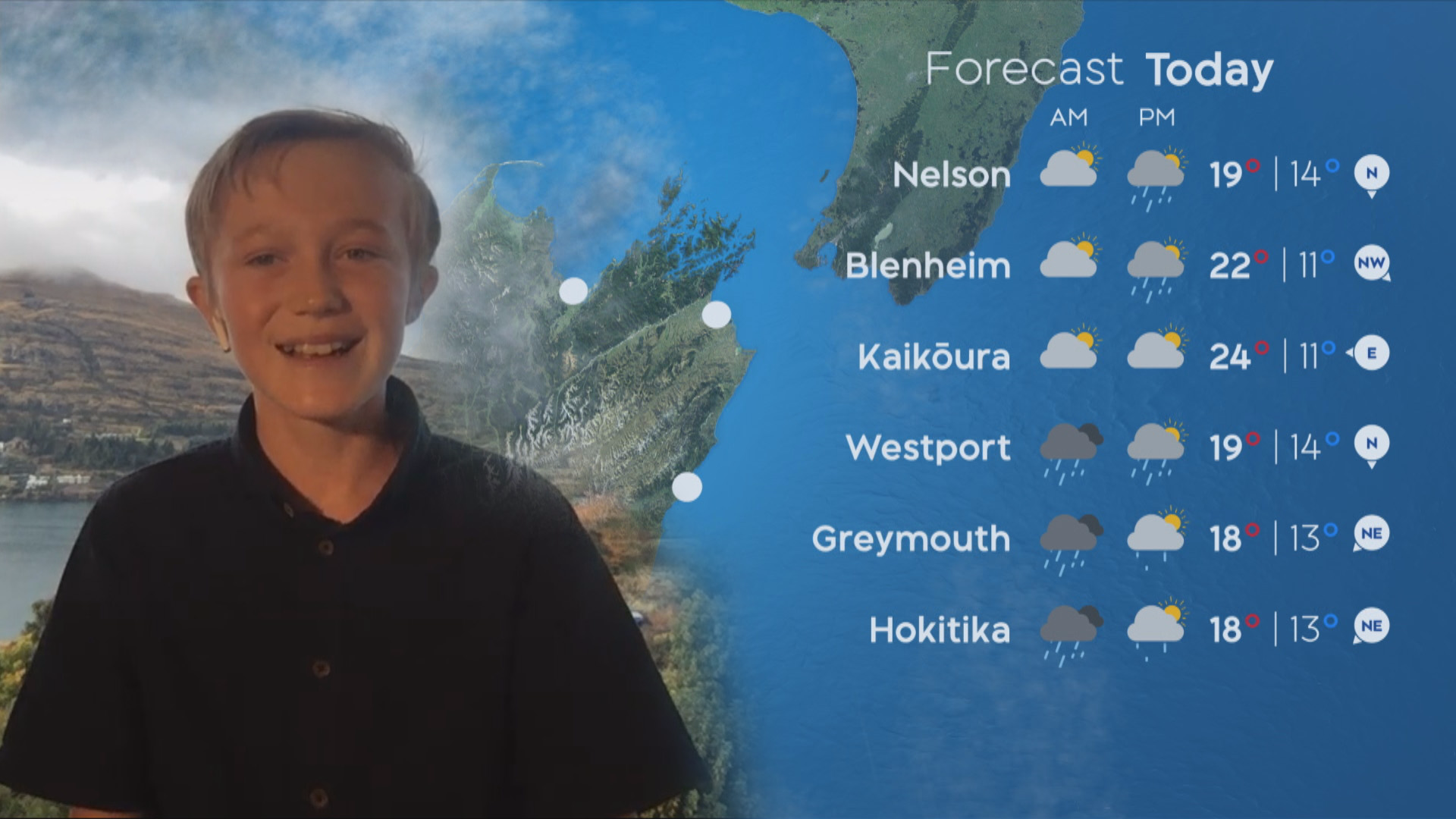 Breakfast blunder: Matty McLean late for his own weather bulletin