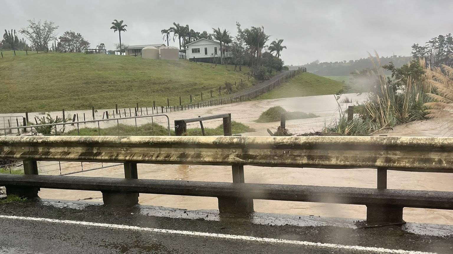 Flooding near Kaitaia.