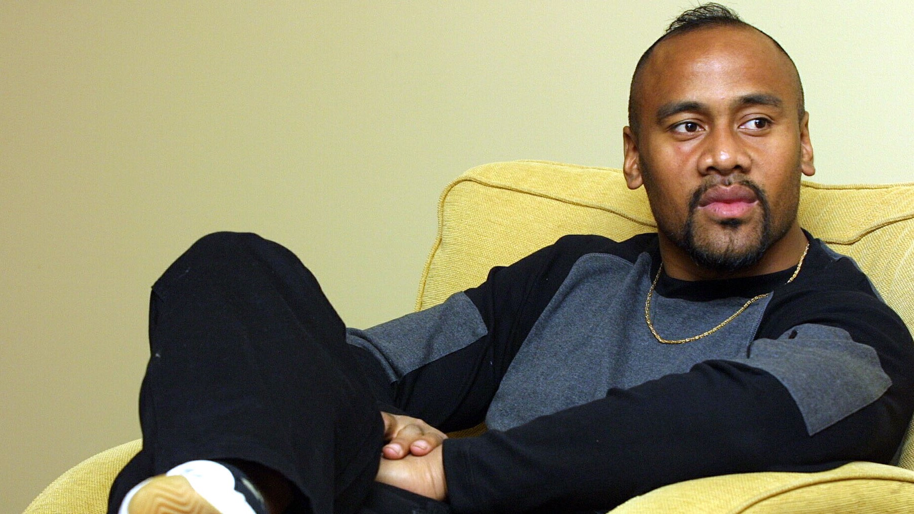 Adored by the public: a young Jonah Lomu