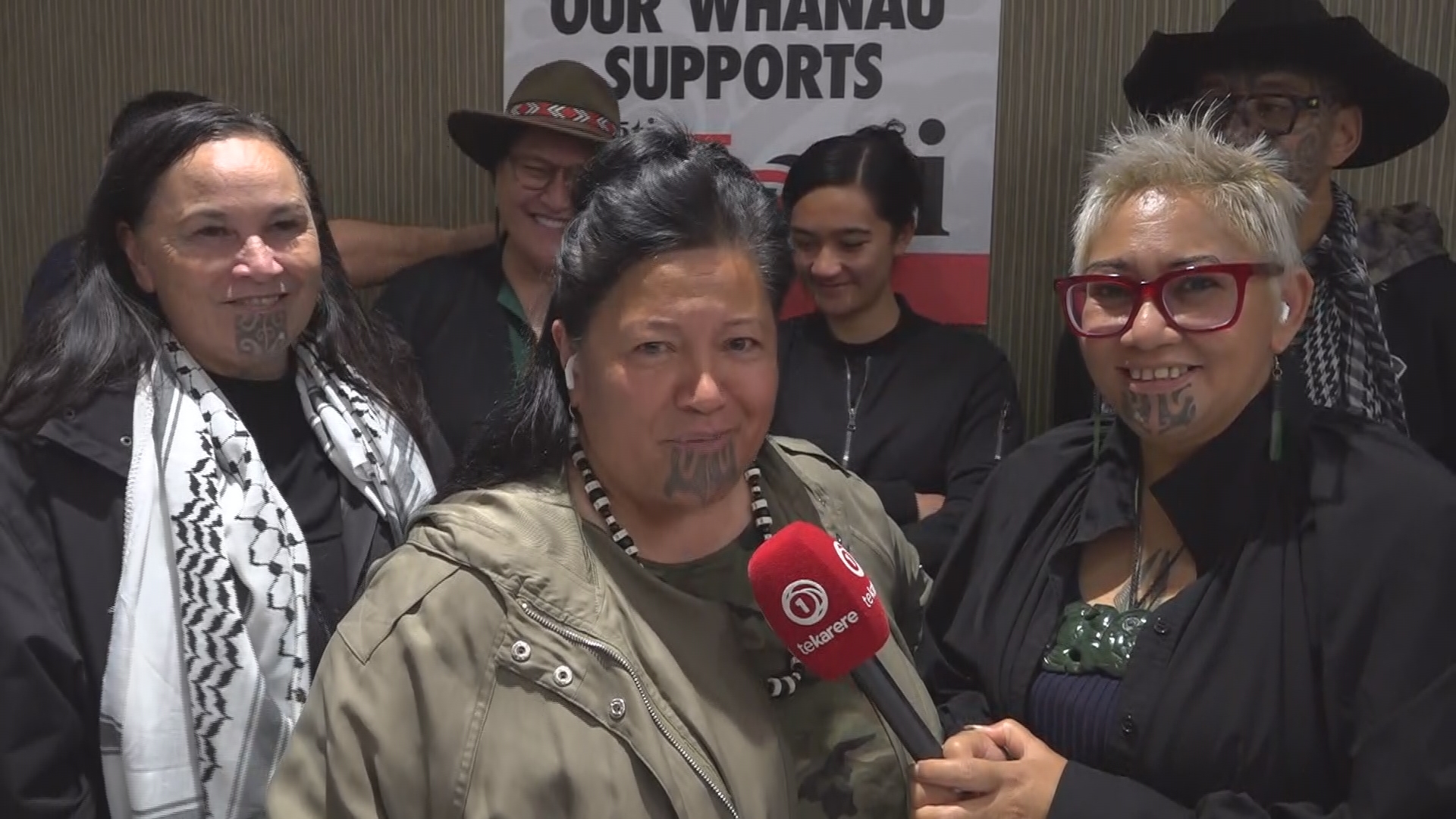 Te Pāti Māori elect-MPs celebrate a successful win in 6 of the 7 Māori electorates
