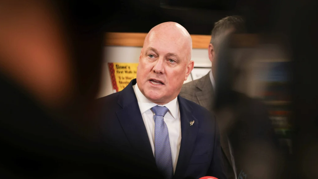 Prime Minister Christopher Luxon discussed the ban of four NZ MPs when he arrived in Australia.
