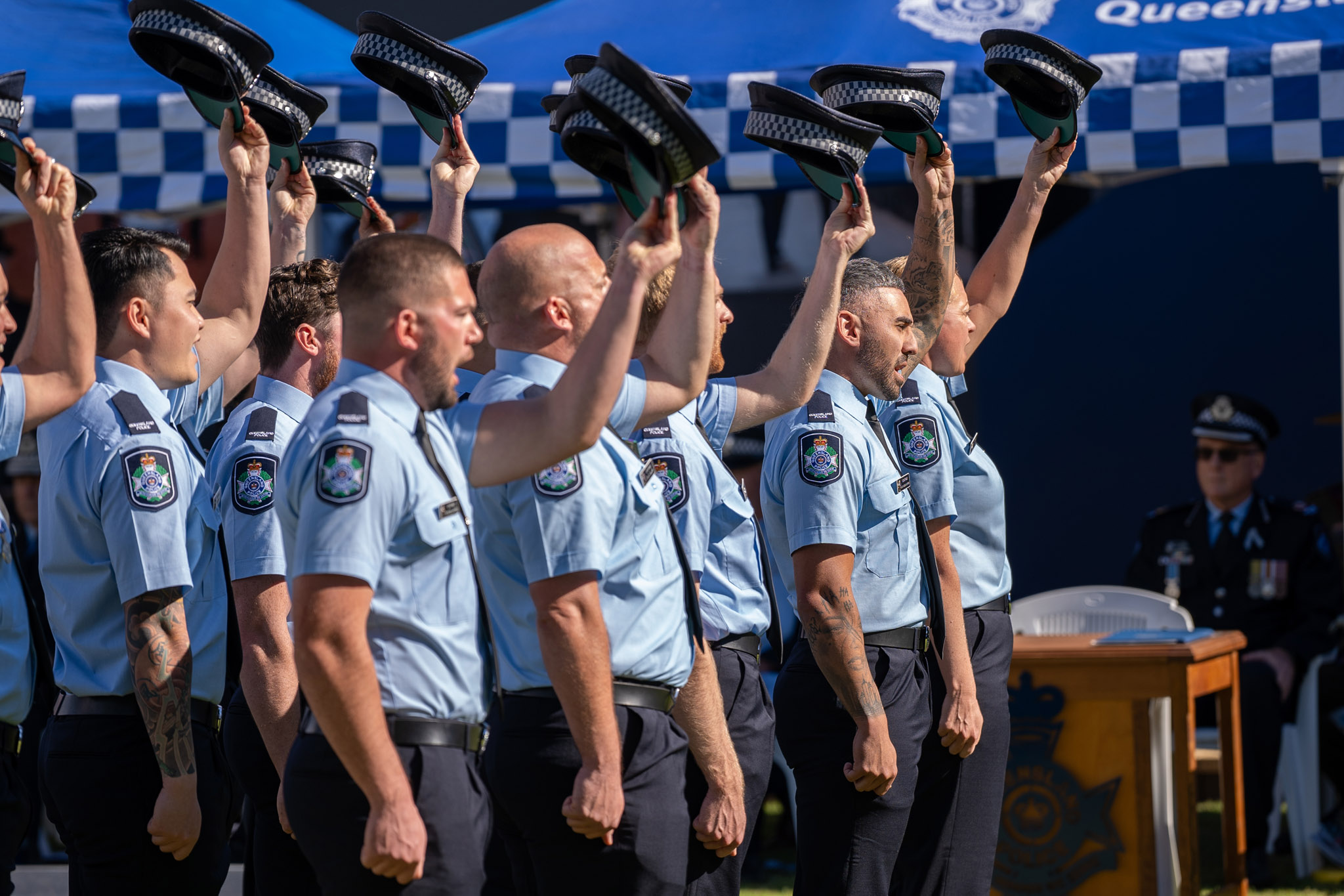 Australian police graduation.