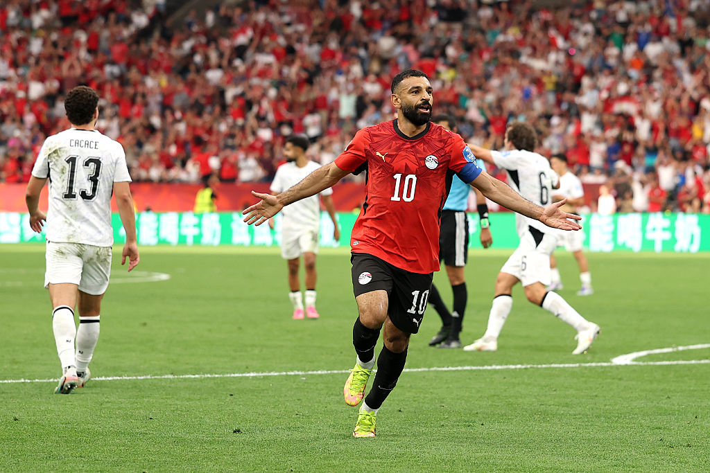 Mo Salah scores against the All Whites 