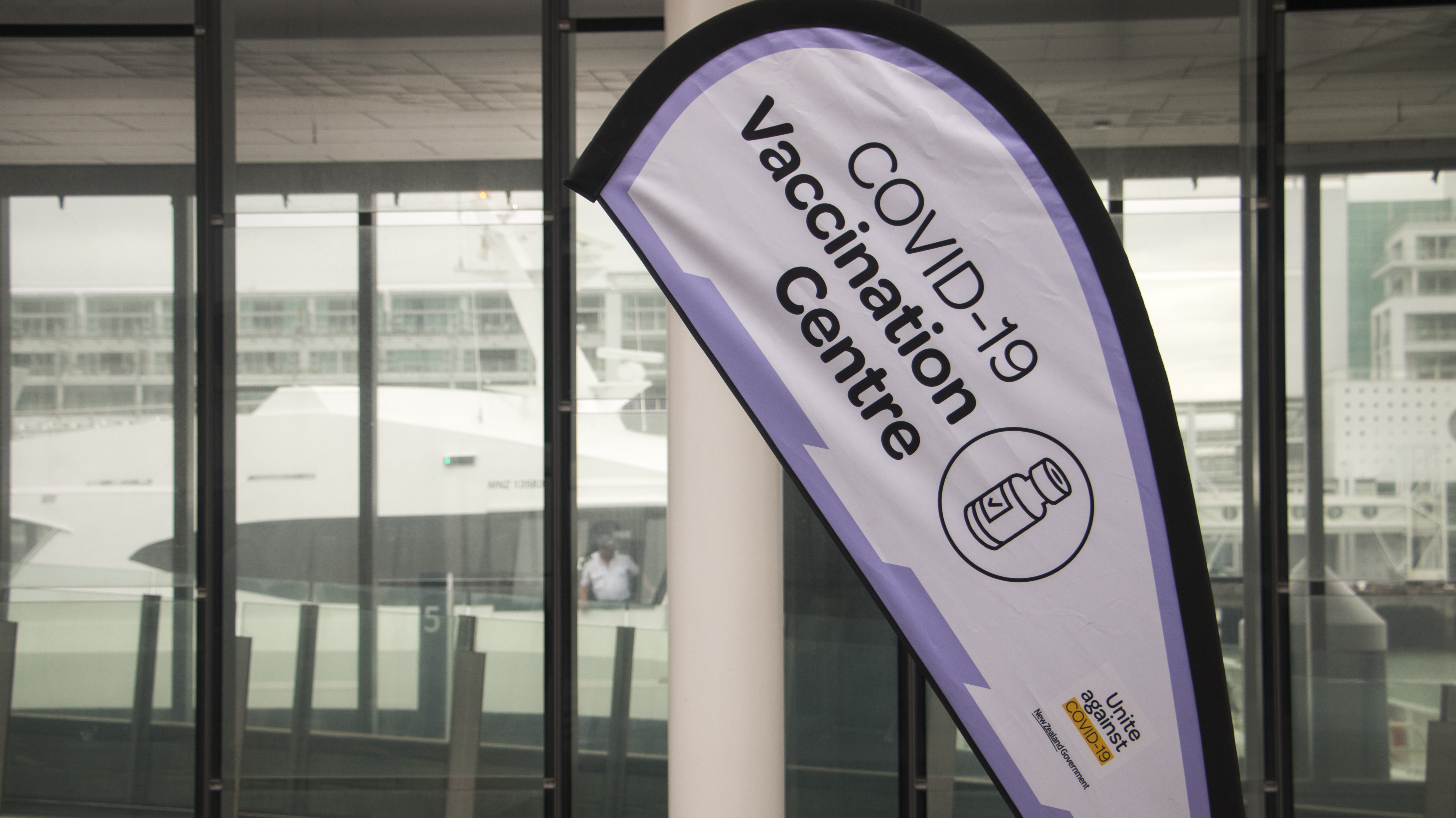 Covid-19 vaccination centre in Auckland.