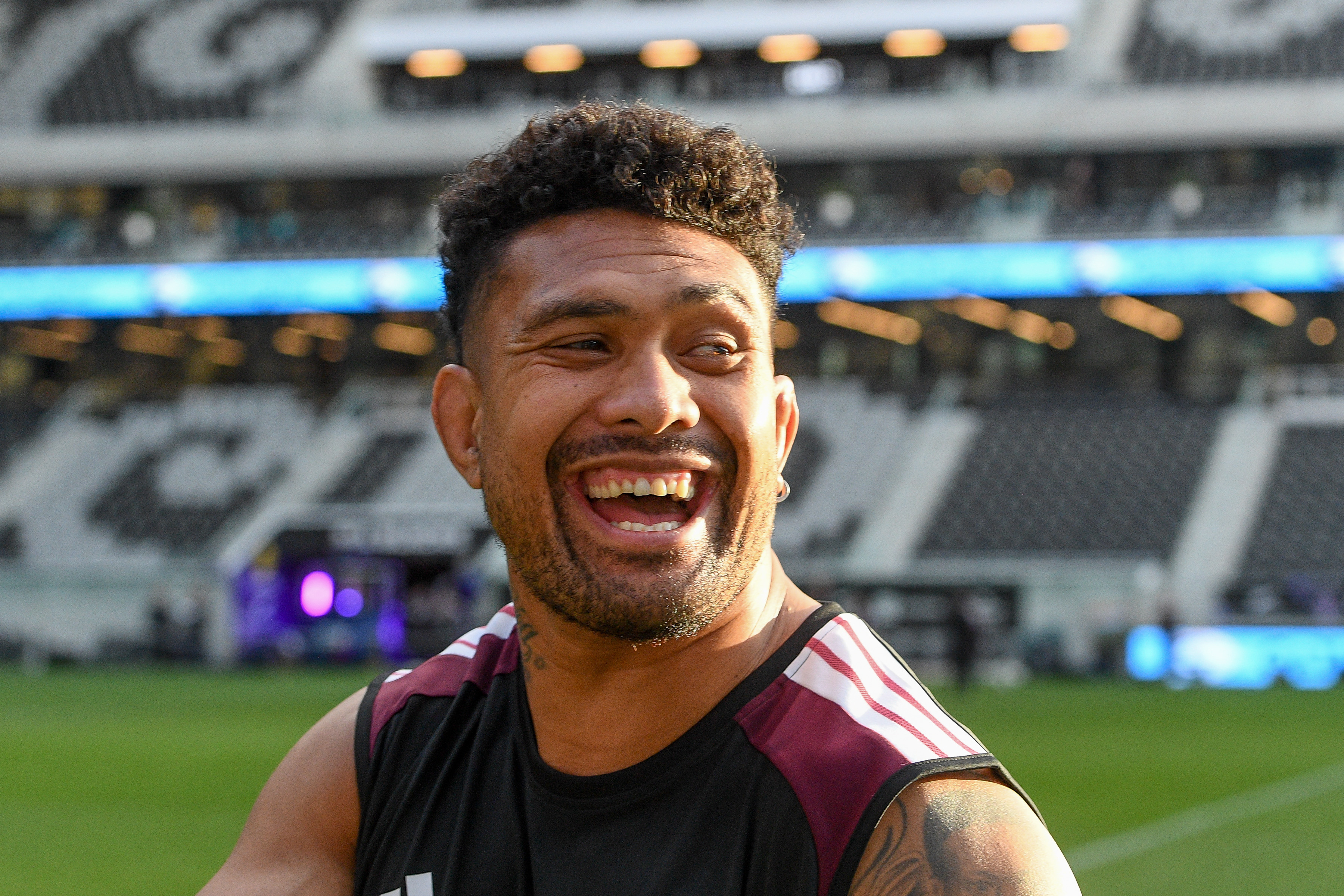 Ardie Savea during the All Blacks Captains run at One NZ Stadium, Christchurch. 