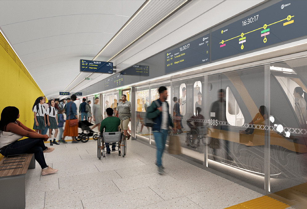 Auckland light rail final render 2023.
