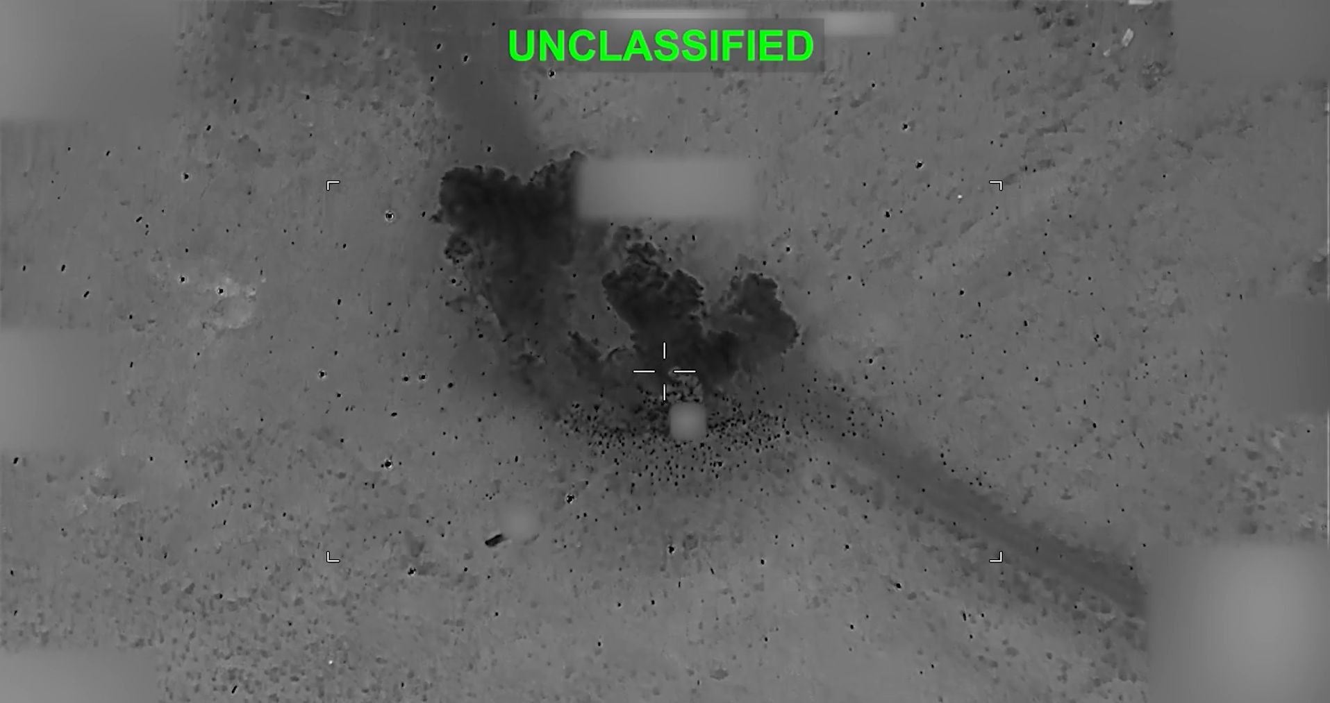 The aftermath of a US strike carried out by US forces in Iran.
