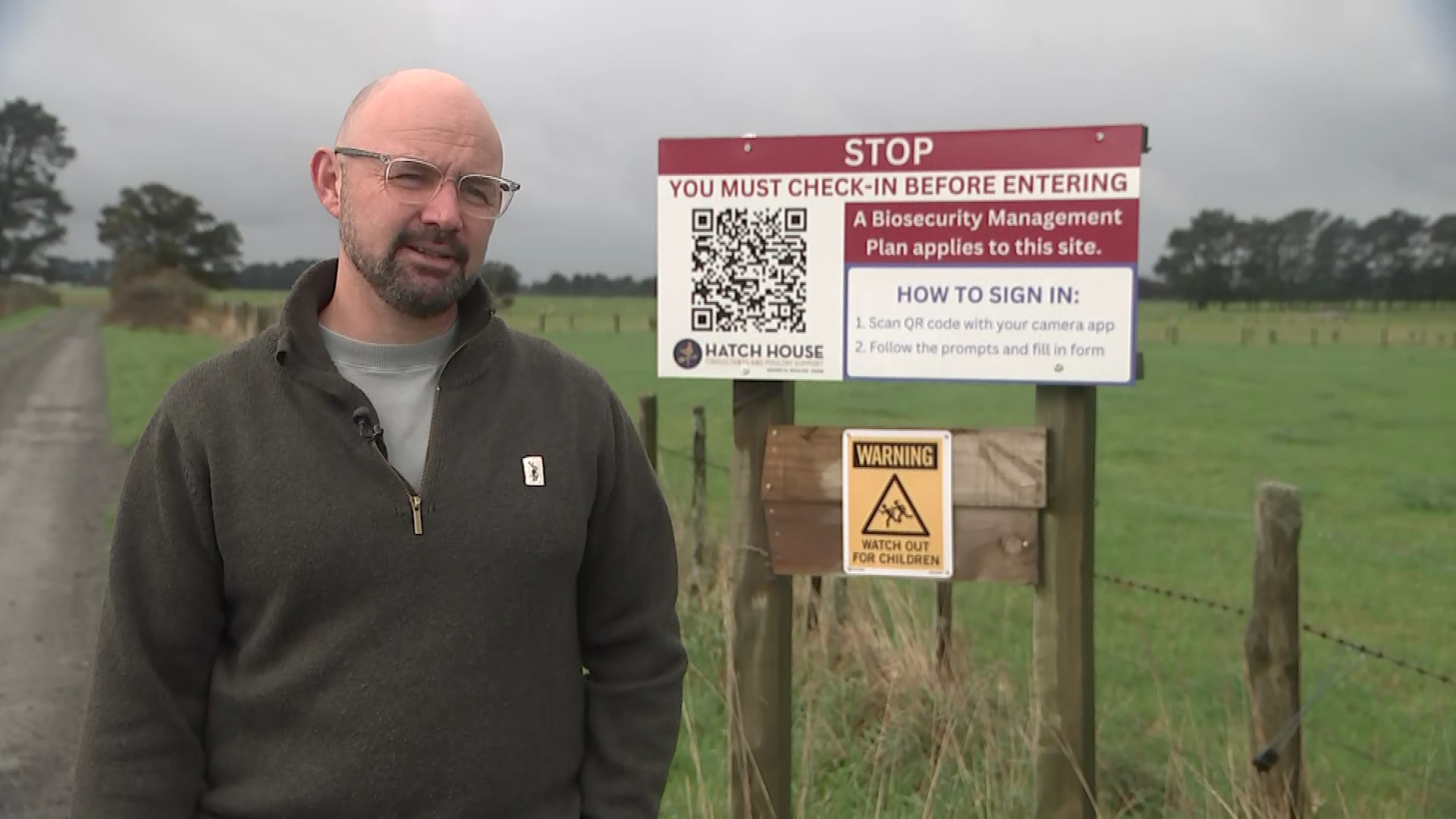 Free-range chicken farmer Chris Martin.