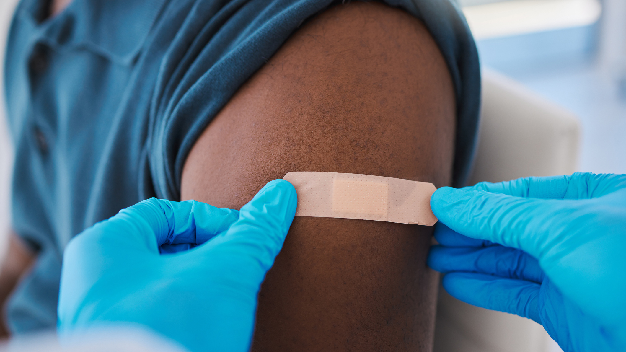 File image of a person receiving a vaccine