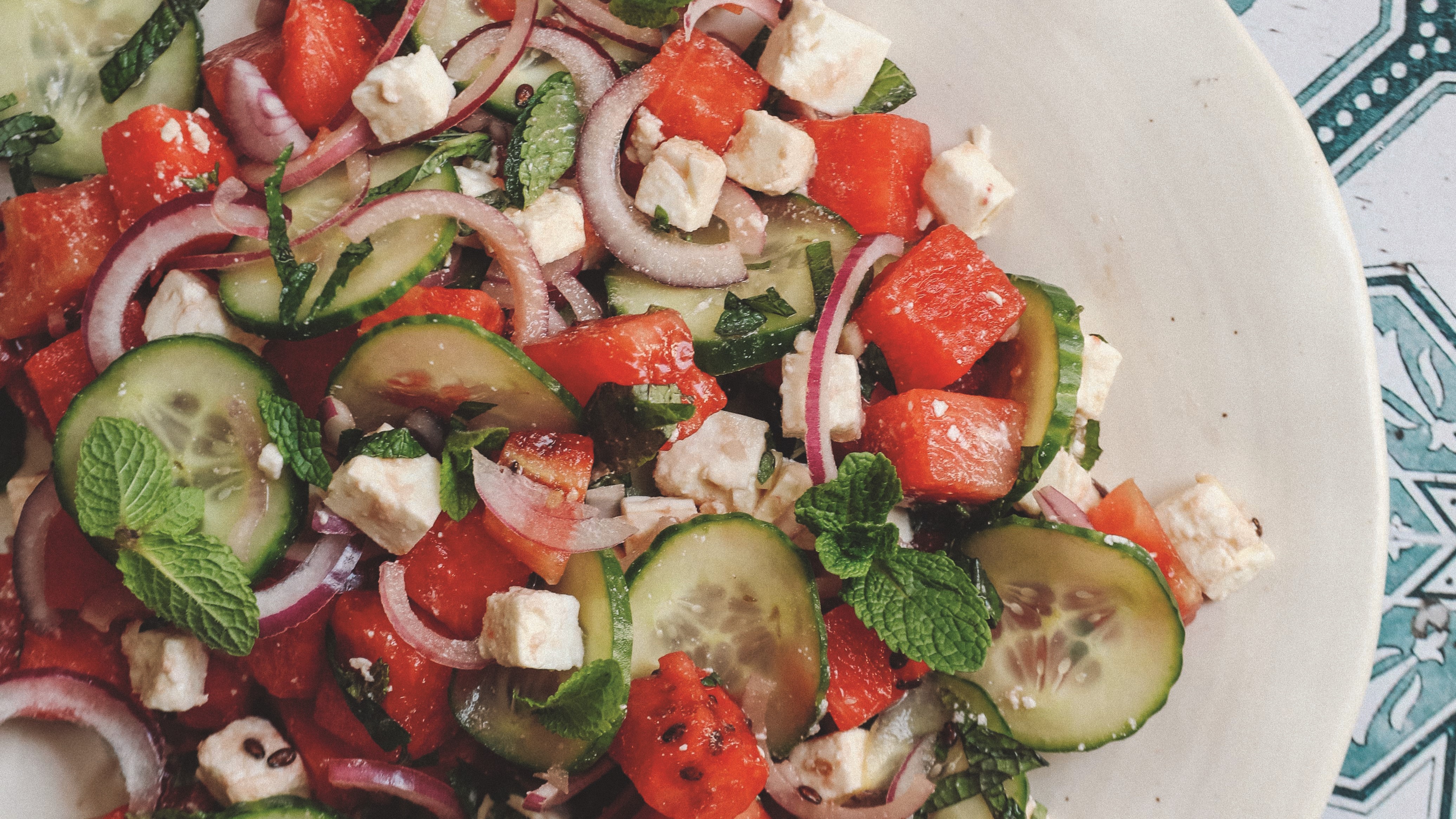 Kelsi Boocock's Greek watermelon salad.